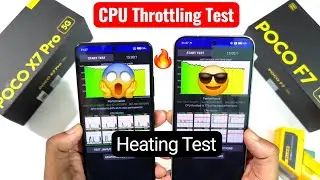 POCO F7 vs POCO X7 Pro CPU Throttling Test 🚀🚀🔥🔥🔥🔥 #pocof7 #pocox7pro 