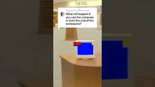 ⚠️DO NOT USE THE COMPUTER IN LEVEL THE END - FOUND FOOTAGE⚠️ #backrooms #shorts