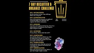 7 Day De-clutter Challenge WELCOME