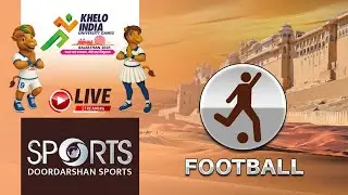 LIVE - Women's Football 2nd Semi Final - Khelo India University Games 2025, Rajasthan | DD Sports
