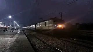 SILENT ACCELERATION BY WAP7 LEAD 12053 HARIDWAR  _ AMRITSAR JAN SHATABDI EXPRESS ##railfanaman 