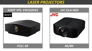 LASER VIDEO PROJECTORS - SONY - JVC - 4K/8K