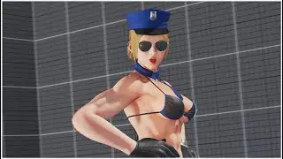 SF5 CE PC MODS - LUCIA OFFICER BIKINI vs LAURA BAREFOOT - STREET FIGHTER V CE