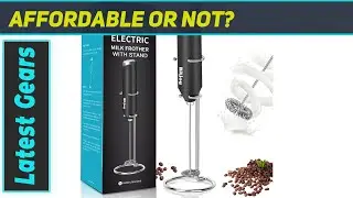 Bitjoy Electric Milk Frother: Create Rich Creamy Froth in Seconds!