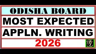 Most Expected Applications for Class 10 Odisha Board Exam 2026 | BSE Odisha English Writing