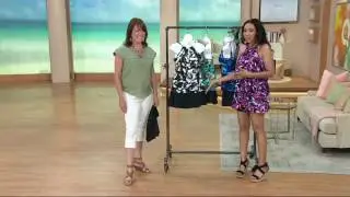 DreamShaper by Miraclesuit Aria Hi Neck Tankini Skort Swimsuit on QVC