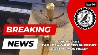 Table Saw Infeed Support Quick and Easy