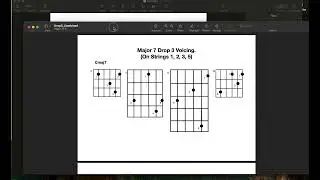 Quick Tutorial on Drop 3 Chord Voicing.