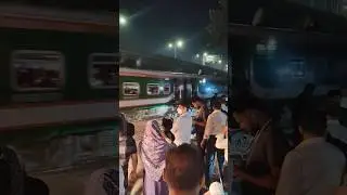 Bangladesh Railway 🇧🇩 | Khilkhet Train Passing Moments | Real Train Sound #shorts #bangladeshrailway