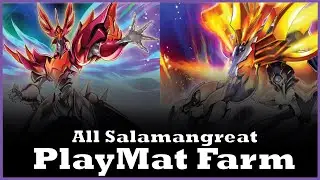 Yu Gi Oh Duel Links Salamangreat Pyro Phoenix and Salamangreat Heatleo Playmat Farm