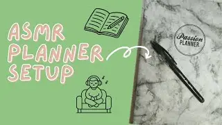 ASMR Planner Set up | Chill Vibes | Passion Planner Weekly