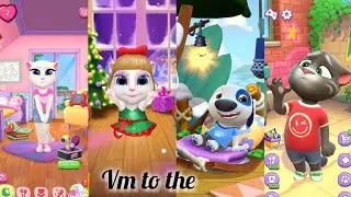 My talking tom cat vs hank vs Angela 