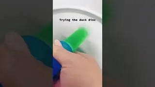 #asmr #asmrsounds #cleaning trying the new duck toilet discs