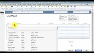 QuickBooks - Create an Estimate 2017