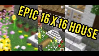 Minecraft Earth house and roof build time lapse on 16x16 buildplate.