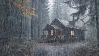 😊Без рекламы в середине ролика😊Усыпляющий звук дождя (2H)