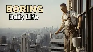 The Boring Daily Life of an Empire State Building Window Washer (1931) | Calm History for Sleep