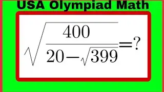 USA| A Super interesting Algebra Olympiad math Question|Can you solve this? #algebra #mathchallenge