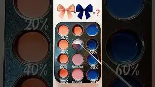 Peach Whisper &times; Deep Navy Calm | Aesthetic Color Palette ✨#colormix#colorpalette#colormixing#artist