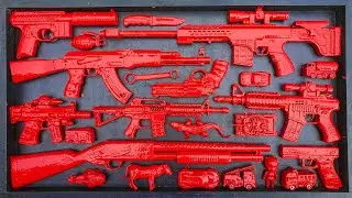 Membersihkan Nerf AK47, Shotgun, Sniper Rifle, Assault Rifle, Glock Pistol, M16, Machine Gun, Hulk