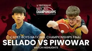 Sellado vs Piwowar | U15 Boys Final Highlights  | 2025 Mark Bates Ltd U15 National Championships