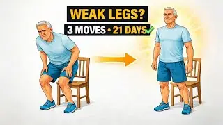 Over 60? 3 Simple Exercises to Fix Weak Legs (21-Days Challenge)