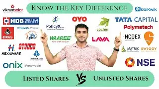 #stocks #unlistedshares Listed Vs Unlisted Shares | What's the Difference?