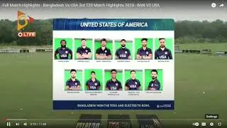 Bangladesh VS United States II 3rd T20 II Highlights 2024 (Fizz's 6 Wicket)