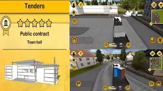 Construction Simulator 2014 - Gameplay - Tenders - Town hall-Get the formwork & Deliver the toilets