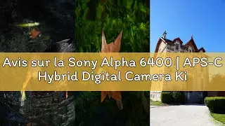 Avis sur la Sony Alpha 6400 | APS-C Hybrid Digital Camera Kit with E-Zoom Lens 18-135mm f/3.5-5.6 OS