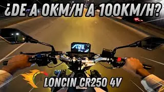 LONCIN CR250 4V | Pruebas a toda velocidad