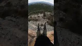 #BASEJUMP 50 meters in #Luberon Roquemali&egrave;re #KookabarraJuice #GoPro
