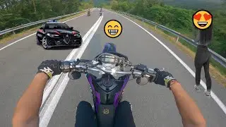 COME NON USARE UN HUSKY🤯🥵 + FULL GASS 😱😨(full gass, full throttle, pure sound ) | Husky SM 125
