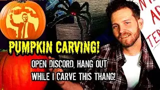 EXPERT PUMPKIN CARVER, CARVING CHARLIE KIRK DEDICATED PUMKIN AND CHILL!