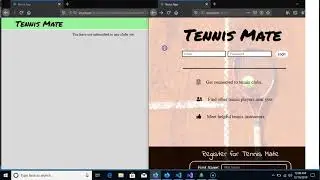 Tennis Club Software in progress
