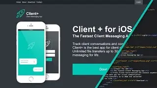 Веб-дизайн Speed ​​art + Speed ​​Code - Веб-сайт обмена сообщениями с клиентами