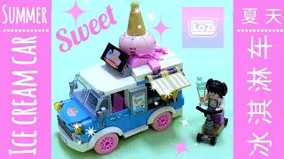 LOZ Cute Ice Cream Car building block | 冰淇淋车迷你积木 #Mini Brick #lego #Girl's series