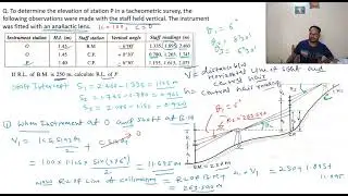 LEC-10, ADVANCE SURVEY/NUMERICALS BASED ON TACHEOMETRIC SURVEY/SBTE 4TH SEM CIVIL/GATE/ESE/SSC-JE