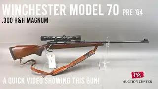 1017 Winchester Model 70 Pre '64 Rifle in .300 H&H Magnum - A Quick Video in our Photo Booth