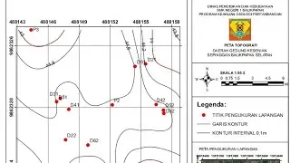 How To Create Topographic Map In GIS [SMK Negeri 1 Balikpapan - Geologi Pertambangan]