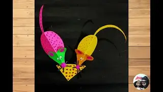 DIY Fun Paper Craft of Rat for School Project