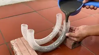 Surprised by this incredibly unique idea using plastic pipes and cement - DIY home decorations