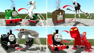 EVERYTHING TURNED INTO MONSTERS : GORDON, PERCY, TOBY, DONALD, JAMES AND ALL THOMAS FAMILY in GMod!
