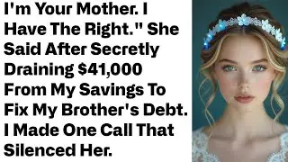 I’m Your Mother. I Have the Right,’ She Said After Secretly Draining Everything