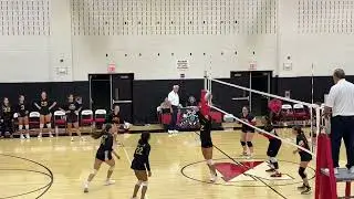 09/15/2025 JV Volleyball: Freshman year. @ Newfield. Kali Setting