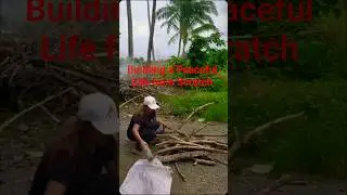 Building a Peaceful Life from Scratch | Fire Pit & Garden Space #viral #shorts #trending #filipina