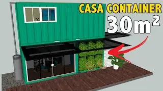 CASA CONTAINER DE BAIXO CUSTO - VIDA SIMPLES EM 30M²