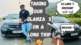 New Car and Long Trip 😍 Real Mileage Queen - Glanza/Baleno || Lakhan Automotive ||