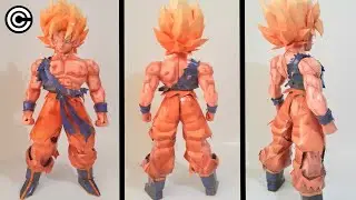 Goku Super Saiyan / Dragon Ball Z / Papercraft /Timelapse
