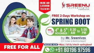 FREE 2-Days Workshop on SRINGBOOT | by Mr. Sreenivas